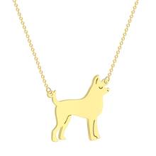 Kinitial Fashion Animal Chihuahua Dog Charm Pendant Necklace For Women Statement Pet Necklaces Collier Chain Choker Jewelry 2024 - buy cheap