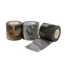 1PC 5M Self-adhesive Non-woven Camouflage Cohesive Hunting Camping Camo Stealth Tape 2024 - buy cheap