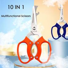10 in 1 Detachable Scissors Stainless Steel Scissors Multi-function Scissors Set Vegetable Cutter Scissors Bottle Can Opener 2024 - buy cheap