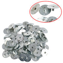 100/200Pcs Candle Wick Metal Sustainer Wick Tabs Silver For Candle Making Gift 12.5*0.2cm 2024 - buy cheap