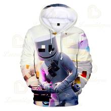 Sudadera con capucha para niños de 3 a 14 años, con estampado 3D de música de DJ, chaqueta de dibujos animados Harajuku, Tops, ropa para adolescentes 2024 - compra barato