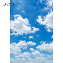Laeacco papel de parede para fotos, pano de fundo com céu nuvem, sol, fotografia, estúdio de fotos 2024 - compre barato