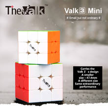 Qiyi-cubo mágico Valk3 Mini 3x3x3, cubo de velocidad, valk 3 mini 3x3, rompecabezas valk3Mini 3x3, cubo mágico Qiyi 3x3, rompecabezas 2024 - compra barato