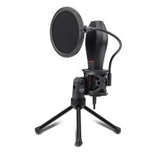 Игровой микрофон Redragon GM200, конденсаторный USB-микрофон со штативом и фильтром для потоковой трансляции, студийная запись подкастов 2024 - купить недорого