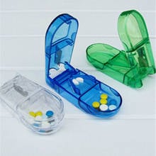 Mini caja de almacenamiento portátil, útil, para medicina, tableta, cortador, divisor, 4 colores, 1 unidad 2024 - compra barato