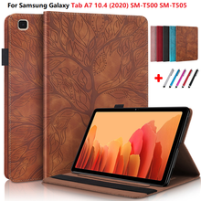 3D Tree Case for Samsung Galaxy Tab A7 Case 2020 10.4 SM-T500 SM-T505 Tablet Cover Emboss Funda for Galaxy Tab A7 A 7 Cover +Pen 2024 - buy cheap