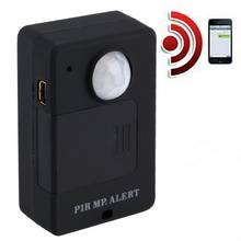 Mini monitor de alarme, sensor de movimento pir, sem fio, infravermelho, gsm, detector de movimento, sistema antifurto doméstico com adaptador de tomada ue
