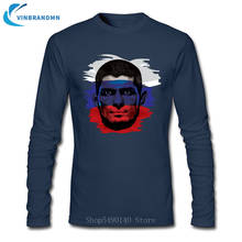 Khabib Nurmagomedov t shirt Russian Flag design The Eagle t-shirt men Khabib Time tee shirt New mma fighter tshirt hero clothing 2024 - buy cheap