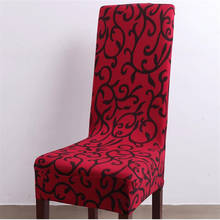 Spandex Elastic Printing Dining Chair Slipcover Modern Removable Anti-dirty Kitchen Seat Case Stretch Chair Cover for Banquet 2024 - buy cheap