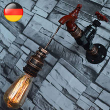 Iron Rust Water Pipe Wall Lamps E27/E26 Retro Industrial Vintage Steam Punk Loft Wall Sconce Lights For Living Room Bedroom Bar 2024 - buy cheap