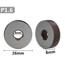 hss anti diagonal slip thick serration wheel 2 pcs 1.6mm 2024 - buy cheap