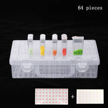 64Pcs Bottles Diamond Painting Tools Accessories Storage Box Beads Container Diamond Embroidery Stone Mosaic Convenience Box 2024 - buy cheap