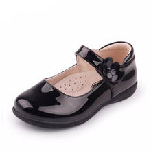 Zapatos de primavera y otoño para niñas, calzado escolar de cuero negro, zapatos de vestir para estudiantes, talla 26-38 2024 - compra barato
