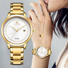 Naviforce relógio feminino de luxo, relógio de pulso impermeável de quartzo para mulheres, de marca superior 2024 - compre barato