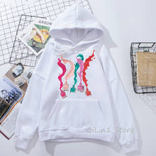 Sudaderas con capucha para mujer, ropa con estampado de esmalte de uñas en 3D, color rosa, rojo, verde, estética tumblr 2024 - compra barato
