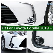 Front Fog Lights Lamps Ring Cover Eyebrow Eyelid Garnish Streamers Outer Foglight Trim For Toyota Corolla 2019 - 2020 Exterior 2024 - buy cheap