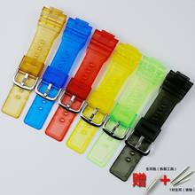 Watch accessories For Casio resin transparent strap BABY-G BA-110 111 112 120 34A pin buckle 14mm ladies sports strap case 2024 - buy cheap