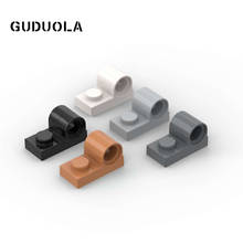 Guduola-placa especial 1x2 con agujero de pasador (11458), piezas de montaje de MOC de construcción de partículas pequeñas, 60 unids/lote 2024 - compra barato