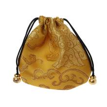 Traditional Silk Travel Pouch Classic Chinese Embroidery Jewelry Bag Organizer 2024 - compre barato