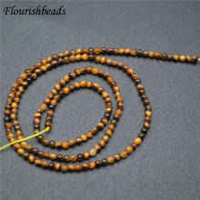 2mm Natural Tiger Eye Stone Round Loose Beads Jewelry Making Supplies 10pc Per Order 2024 - buy cheap