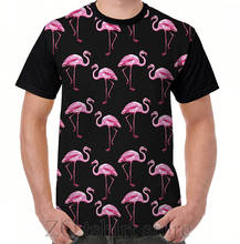 Flamingo pattern Graphic T-Shirt men tops tee women t shirt men funny print O-neck Short Sleeve tshirts 2024 - buy cheap