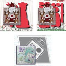 Piggy Craft metal cutting dies cut die mold Christmas Santa Deer Envelope Scrapbook paper craft knife mould blade punch stencils 2024 - buy cheap