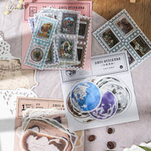 Xinaher adesivo vintage com 20 espaços, letras lua, estampa, papel, embalagem diy, decoração de diário, álbum, scrapbooking 2024 - compre barato