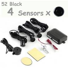 Car Parking Sensors 4 Sensors Auto Reverse Reversing Rear Assistance Backup Park Radar Buzzer Audio Alarm Kit System 8 Colors  2024 - buy cheap