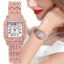 Relógio feminino com pulseira de cristal, relógio de pulso feminino da moda com diamante, de marca de luxo, casual 2024 - compre barato