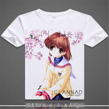 Clannad-Camiseta de manga corta para hombre y mujer, camisa Unisex de Sakagami, Tomoyo, Furukawa, Nagisa, Cosplay 2024 - compra barato
