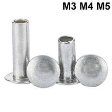 200 Pieces 100 Pieces ALL Size M3 M4 M5 Aluminum Flat Round Head Round Nut  Half Hollow Rivets  Shank Rivet Aluminum Rivet Nut 2024 - buy cheap