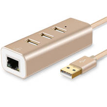 Adaptador ethernet USB hub USB 2,0, cable adaptador de red hub para win10/8/7/XP/Mac Sistema operativo RTL8152 Chipset Realtek 2024 - compra barato
