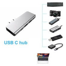 USB 3.1 Type-C Hub To Compatible With HDMI Adapter 4K Thunder 3 USB C Hub With Hub 3.0 TF SD Reader Slot PD For MacBook Pro/Air 2024 - buy cheap