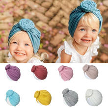 Sombrero de donut para bebé, gorros indios para madre, accesorios para el cabello de algodón, accesorios de fotografía para mamá recién nacida, gorros de Color caramelo para bebé 2024 - compra barato