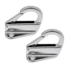 2x 9mm 316 Stainless Steel Marine Fender Hook Fending Hook with Spring Catch 2024 - buy cheap