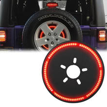 Roda de pneu sobressalente acessório luz de freio led anel 3rd terceiro luzes de freio para 2007-2018 jeep wrangler jk jku yj tj lâmpada vermelha 2024 - compre barato