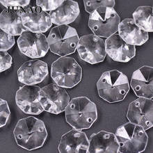 JUNAO 14mm Transparent Clear Point Back Crystal Sew On Rhinestones Round Curtains Beads Sewing Strass Diamond for Decoration 2024 - buy cheap