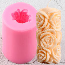 Moldes de silicona de Rosa 3D hechos a mano, herramientas de decoración de pasteles, molde de resina de jabón, arcilla, caramelo, Chocolate, pasta de goma 2024 - compra barato