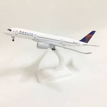 JASON TUTU 20cm Plane Model Airplane Model Delta Airbus A350 Aircraft Model 1:300 Diecast Metal Airplanes Planes Toys Aeroplan 2024 - buy cheap