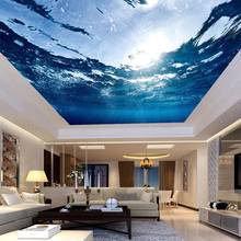 Custom Any Size 3D Mural Wallpaper Underwater World Suspended Ceiling Fresco Living Room Bedroom Ceiling Wall Papers Home Decor 2024 - buy cheap