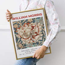 Póster de exposición de William Morris, imagen artística para pared de flores Vintage de William, galeria Louisse Leiris Arte de la pared Decoración 2024 - compra barato