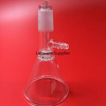 Embudo de succión cónica de vidrio para polvo de laboratorio de química, embudo de boca de molienda, cristalería de laboratorio de química, 2024 - compra barato