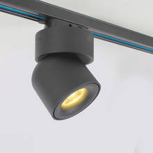 Sandiy lâmpada led com pista trilho de luz, cob ajustado, holofotes para iluminação de parede do fundo da loja, casa, luminárias com rotação 360 2024 - compre barato