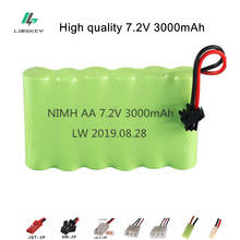 3000 mah 7.2v bateria recarregável para brinquedos rc tanques de carro robô barco arma ni-mh aa 700 mah 7.2v baterias para rc barco 1 pçs 2024 - compre barato