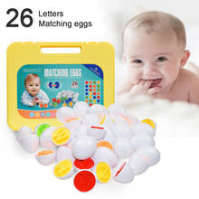Juguetes Montessori para bebés, rompecabezas con forma de huevo inteligente, juego de 26 letras, aprendizaje Popular, 26 unids/set 2024 - compra barato