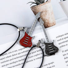Rinhoo модная кожаная цепочка ожерелье для мужчин Панк Рок музыка ювелирные изделия подарок ожерелье из нержавеющей стали кулон оптовая продажа 2024 - купить недорого