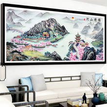 DIY Needlework,Vintage landscape painting Cross stitch ,Shuge landscape scenery series ,Wall Home Decro 2024 - buy cheap