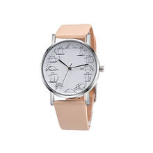 Clássico relógio feminino aço inoxidável criativo dial senhoras cristal quartzo relógio de pulso relógios de couro vestido relogio feminino 2024 - compre barato