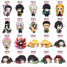 Japanese Cartoon kimetsu no yaiba Character 30pcs/lot Resin Flat Back for Hair Bows Planar Crafts for DIY Decoration 2024 - buy cheap