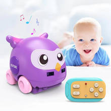 Mini Cartoon Animal Car With light music Induction Hand Control Following Electric Model Gesture Sensor Cute Track Car Kids Toys 2024 - buy cheap